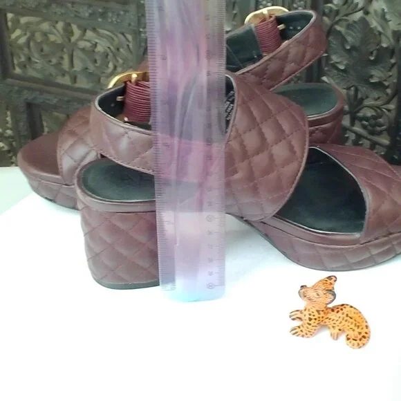 Women's Aerosoles Brown Platform Sandals, Size 7M - Picture 4 of 6